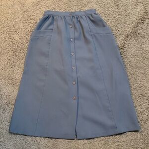 Vintage Dana J Button Down Skirt 8 Made in USA